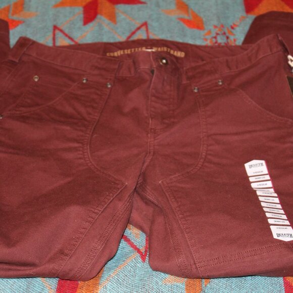 Duluth Curvesetter Skinny Leg Cargo Work Pants Womens Size 14 NWT - Picture 3 of 9